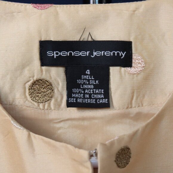Spenser Jeremy Cropped Embroidered Polka Dot Bolero Size 4 *LAST CHANCE - Picture 5 of 9